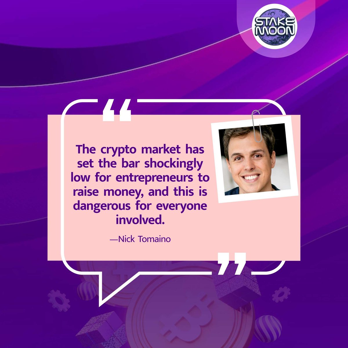 stakecoins's tweet photo. New quote about #Crypto π
#invest #bitcoin #stakemoon π https://t.co/T0myOWuUuv
