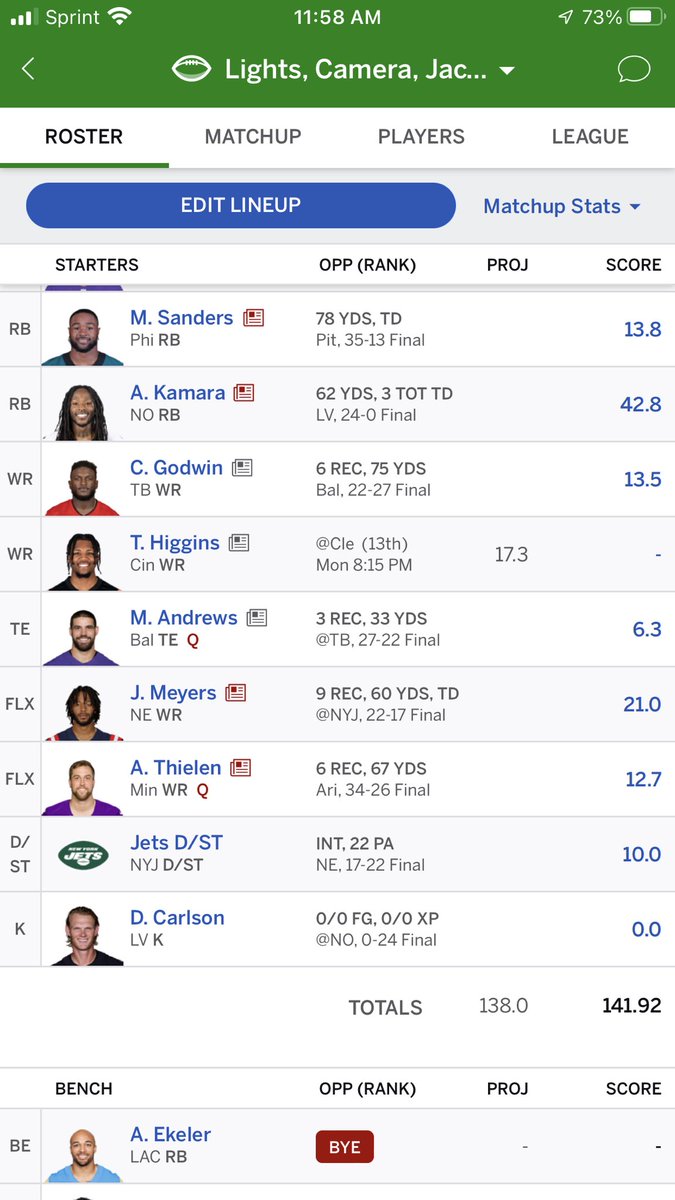 SlimRad89's tweet photo. Hopefully I can keep this dub for the week! If @AustinEkeler was playing it would be guaranteed!!! 🎸🎸🎸 https://t.co/b1y92WVGqJ