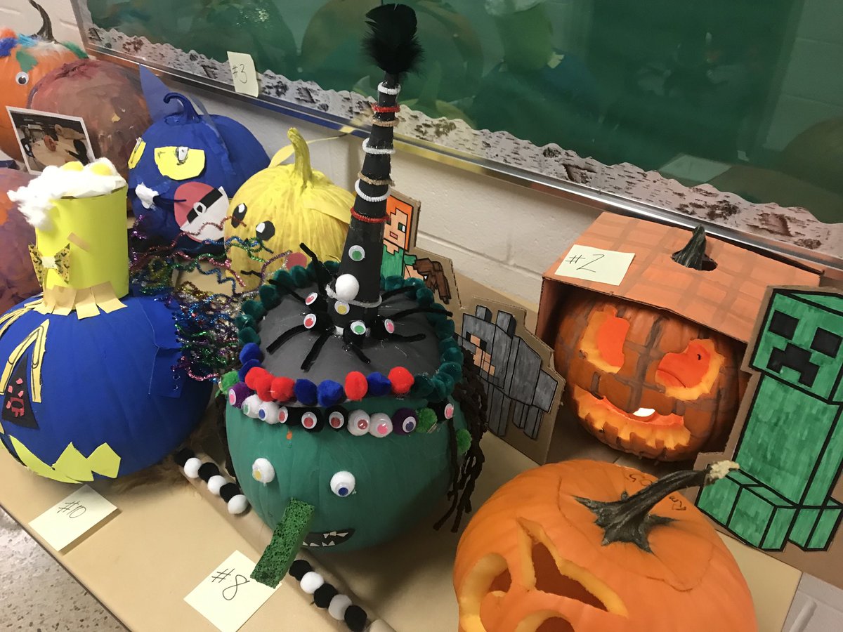 ⁦<a href="/BlaydonPs/">BlaydonPS</a>⁩ pumpkin decorating fun! Which class created the best fictional character? ⁦<a href="/tdsb/">Toronto District School Board</a>⁩ ⁦<a href="/LC2_TDSB/">Learning Centre 2</a>⁩ #pumpkin #halloween