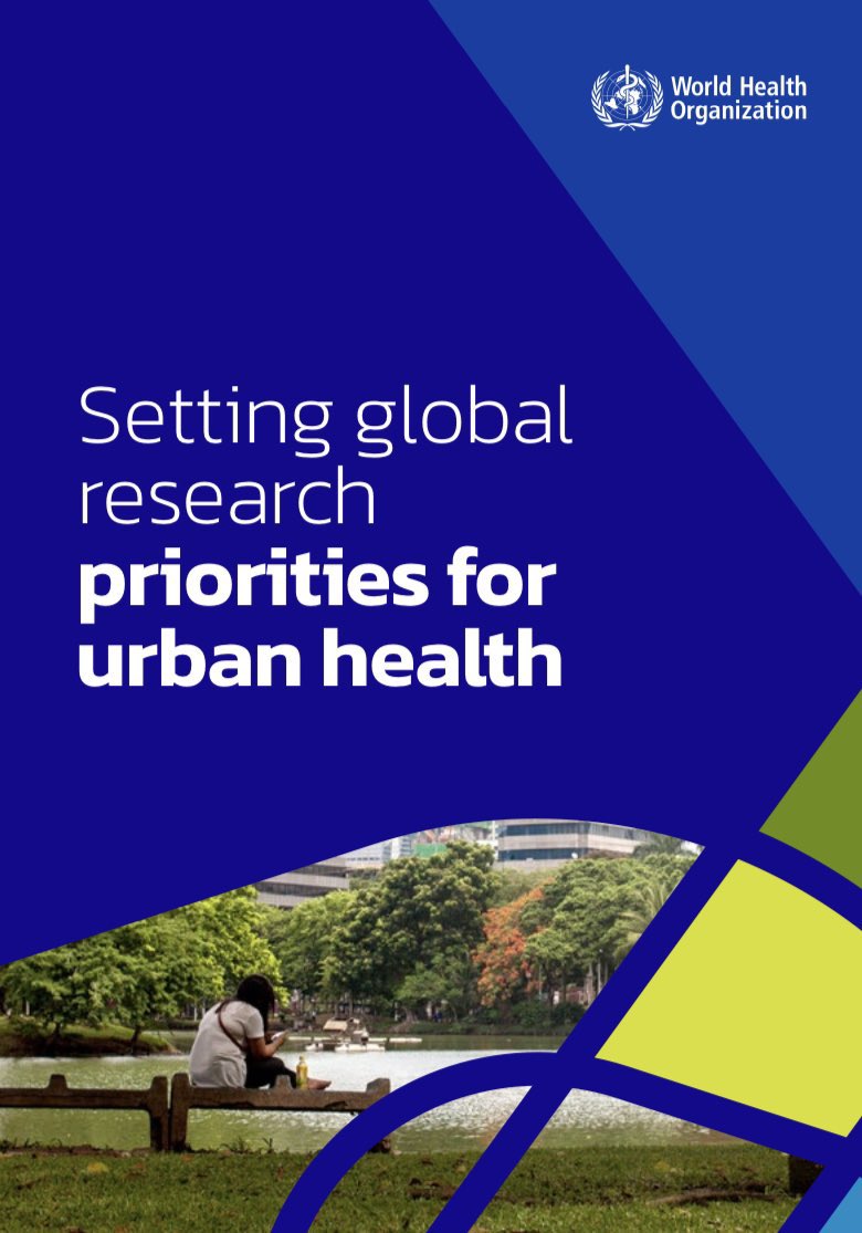 Today @WHO is launching the Urban Health Research Agenda to identify existing gaps in research and provide evidence for the development of key interventions to promote urban health. apps.who.int/iris/handle/10… #UrbanHealth #WCD2022 #WorldCitiesDay