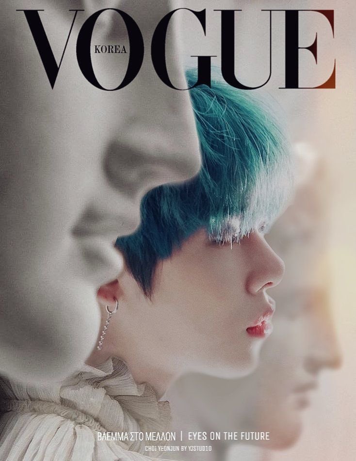 ROCKSTARYJ's tweet photo. YEONJUN X VOGUE OH MY GOD??? 

#MAMAVOTE #txt https://t.co/h92z8wxeIU