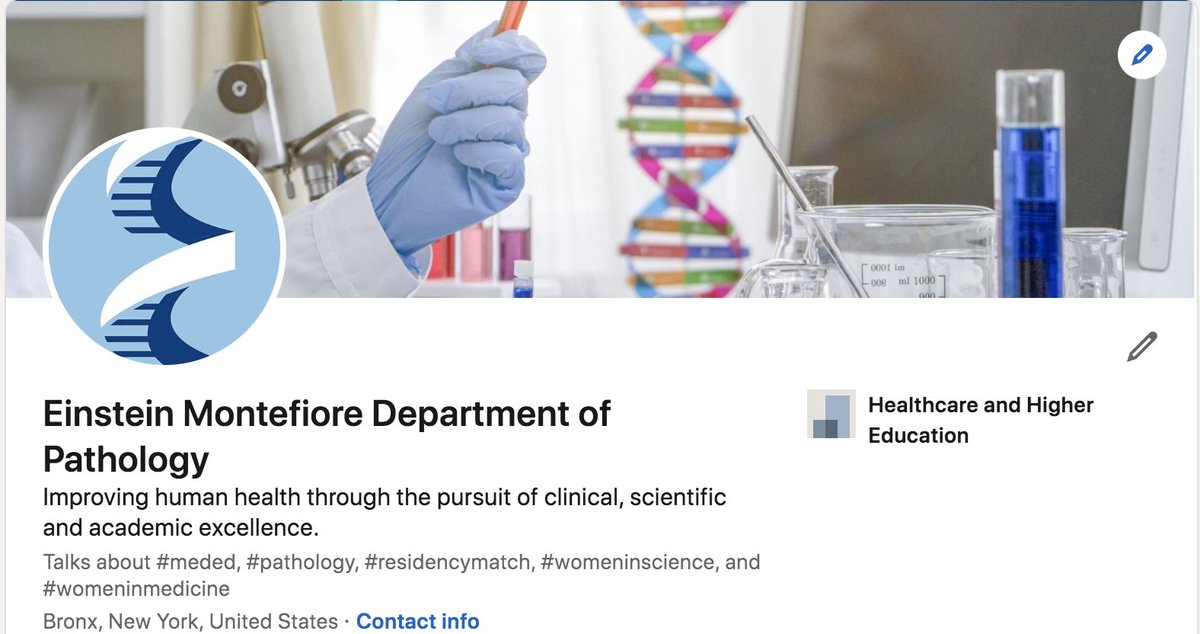 EinsteinPath's tweet image. We&apos;re on LinkedIn! Please follow @EinsteinPath for news &amp;amp; updates at tinyurl.com/yfpddnp5

@pathtwitter #MedEd #pathology #infectiousdiseases #laboratorymedicine #microbiology #moleculargenetics #virology #anatomicpathology #clinicalpathology #oncology  #medicine #science