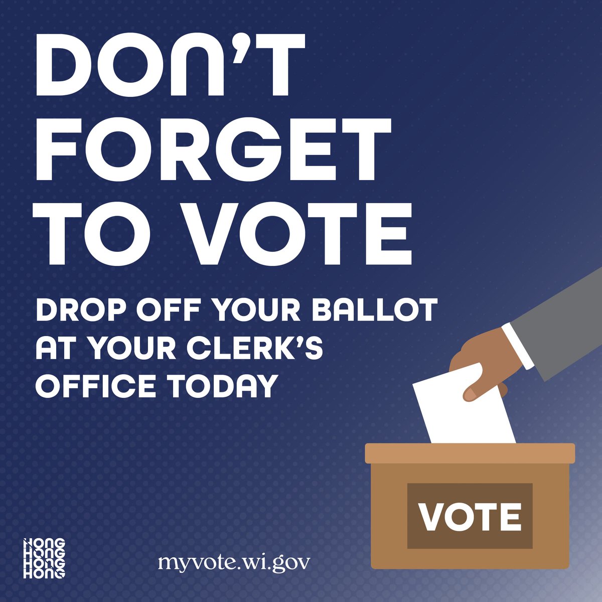 Cool people vote on Election Day. SUPER cool people vote early. Be a super cool person and let your voice be heard. myvote.wi.gov