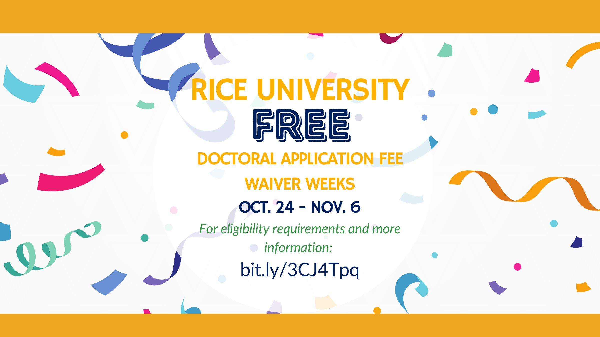 Rice University Graduate & Postdoctoral Studies on Twitter "🎃 Did you hear? RiceGradSchool is