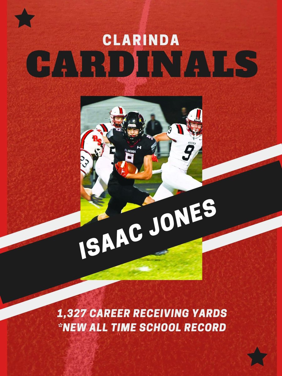 🚨🚨🚨Congrats to Isaac Jones for breaking the career receiving yardage record 🚨🚨🚨🏈