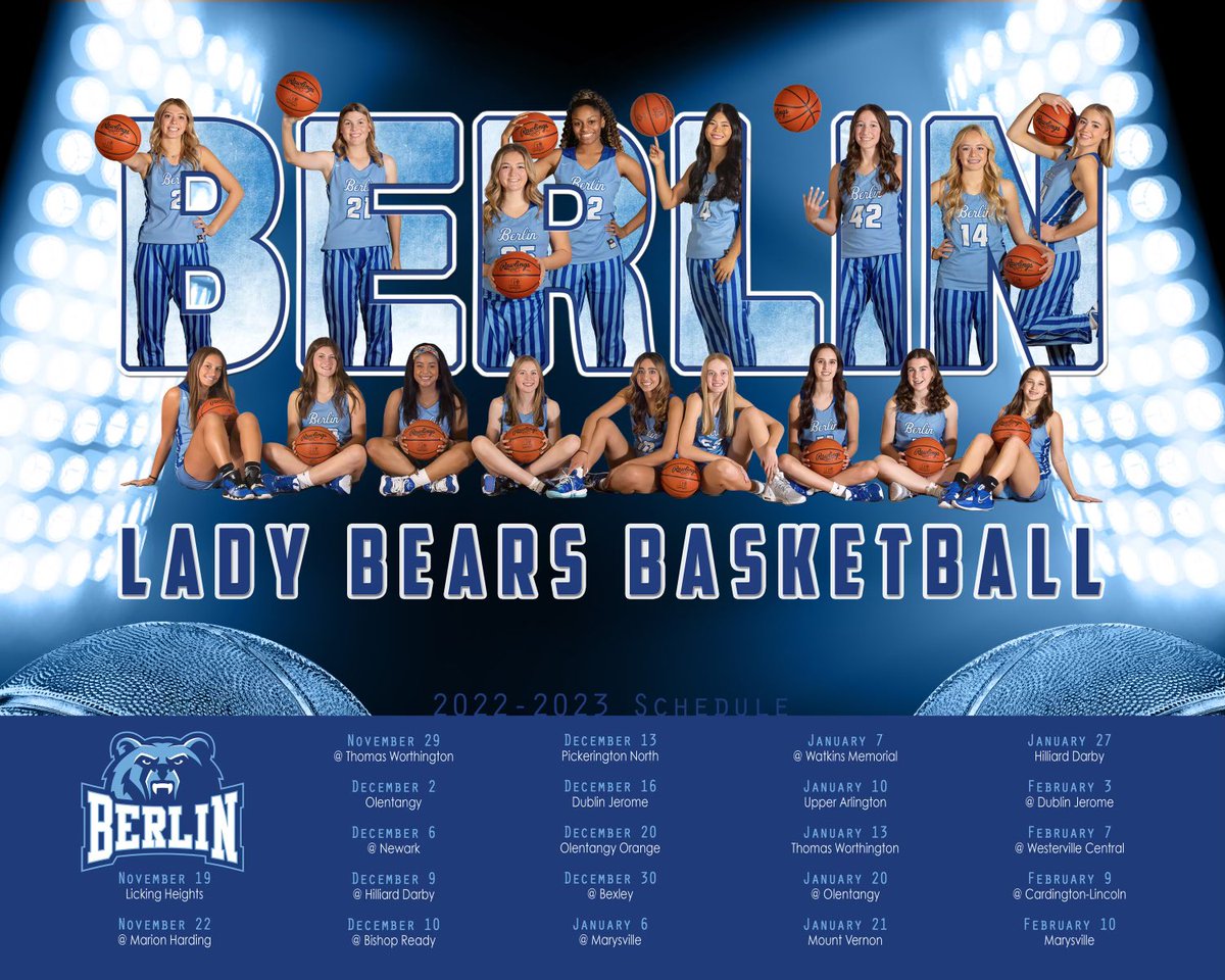 The 2022-2023 <a href="/ladybearsbbk/">Berlin Lady Bears Basketball</a> schedule 🐻🏀<a href="/Todd_spinner/">OlentangyBerlinBears</a> <a href="/BerlinBearsAD/">Olentangy Berlin High School Athletic Dept</a> #ClawsUp