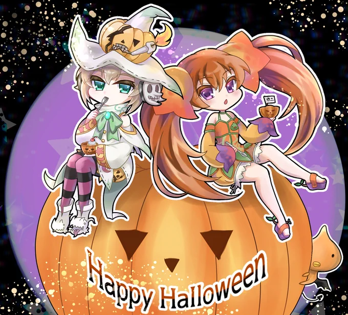 ルミナスアーク3のサラちゃんはハロウィンかわいいしルミナスアーク2のポプリちゃんもかわいい!!!!!! 
