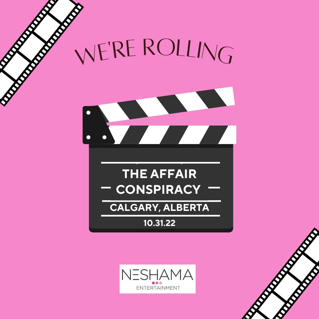 We're so excited to announce that we are going to camera today, in Calgary, AB, to begin filming #TheAffairConspiracy. The project will shoot over the coming weeks and is set to premiere in 2023.