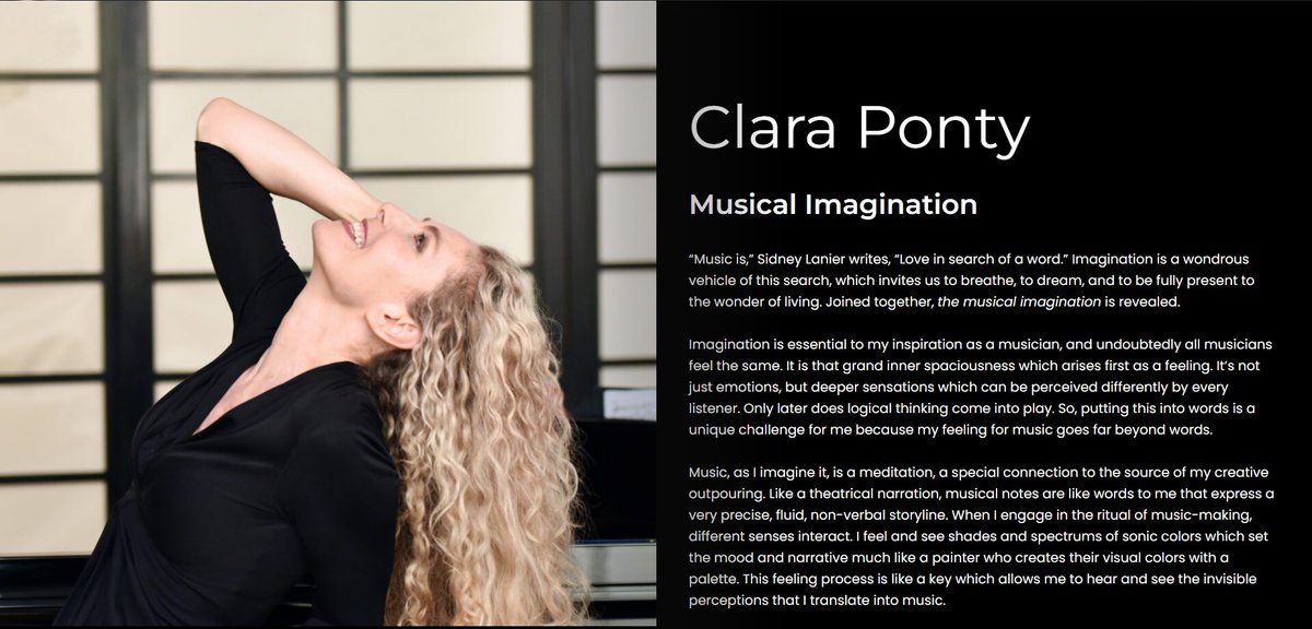 IMAGINEzine's tweet photo. IMAGINE celebrates the birthday of @ClaraPonty, classically trained pianist, singer, composer, recording artist, daughter of legendary violinist Jean-Luc Ponty, and an esteemed IMAGINE contributor with her inspiring essay on the 'Musical Imagination' at https://t.co/UEnDME2Vir. https://t.co/WhAA6hGAYk