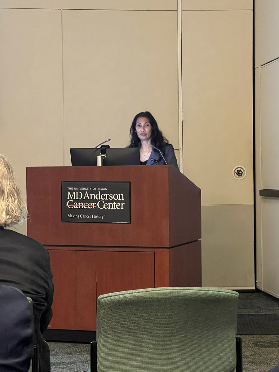 KristalGant5's tweet photo. The second seminar speaker for the James P. Allison Institute Seminar series. @PamSharmaMDPhD teaching us about mechanisms of response and resistance in immune checkpoint therapy. @MDAndersonNews #EndCancer https://t.co/IeUD2ZWGLR