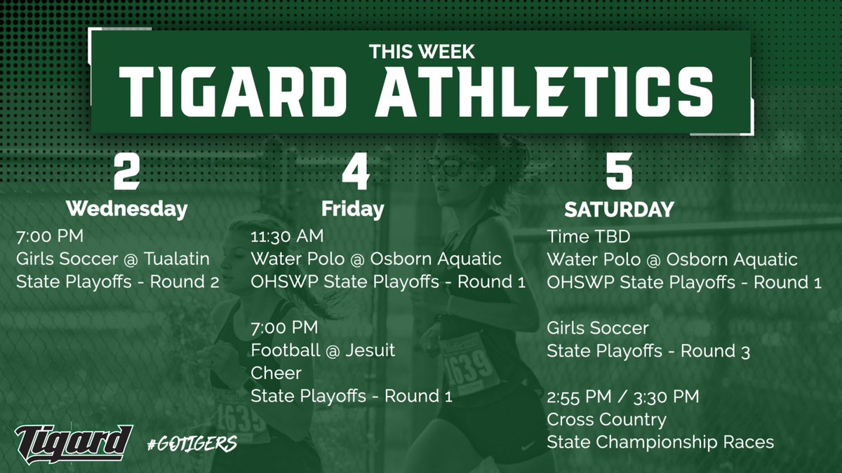 We're into Playoffs and State Finals! Join us in cheering on: Girls Soccer, Football, Cross Country and Water Polo as they all compete post season! #winningcolors