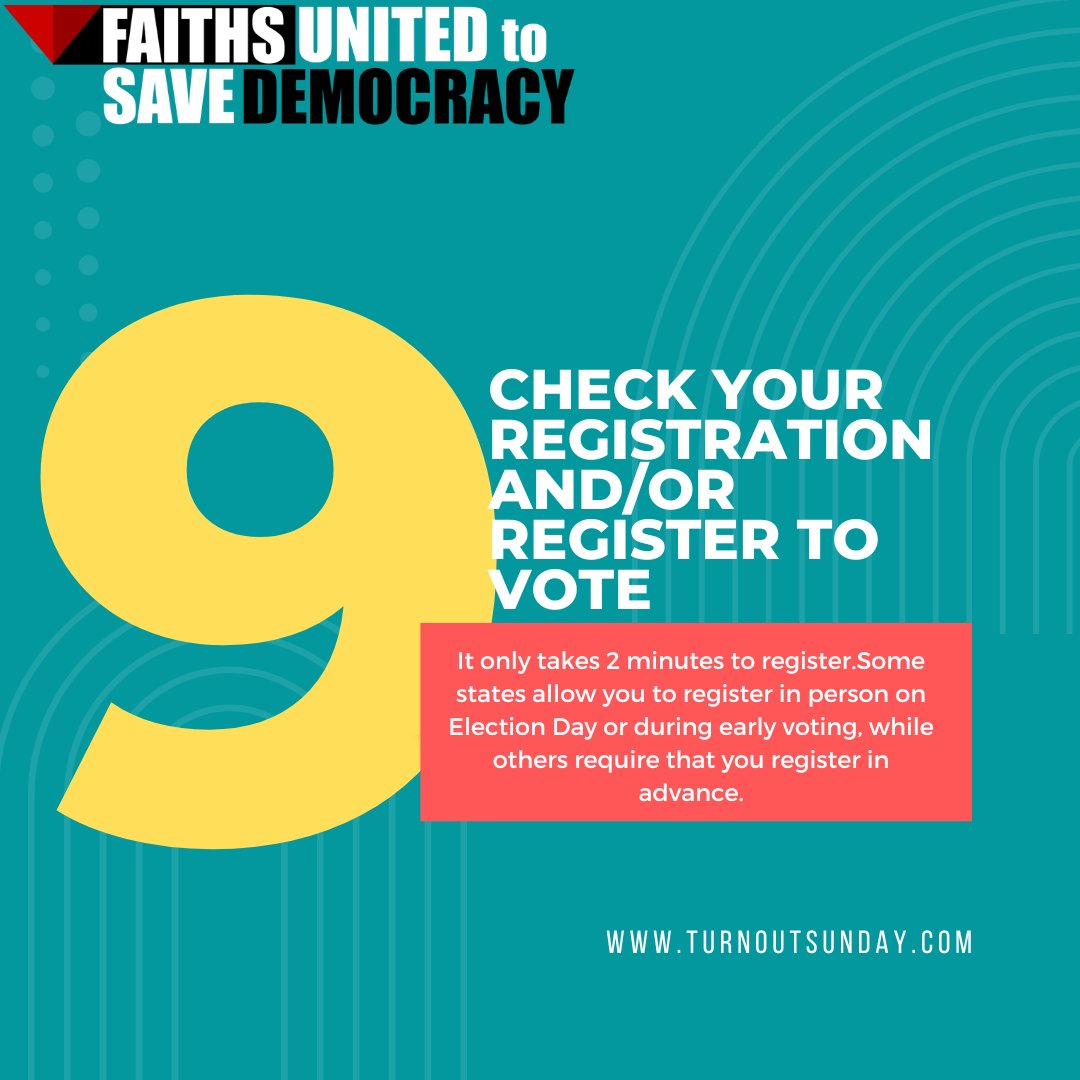 williamsskinner's tweet photo. Countdown to the election. Check your Registration and/or register to vote. #FaithsUnitedToSaveDemocracy #PollChaplains https://t.co/wgYY7mRL7l https://t.co/Nniwfn5kH8