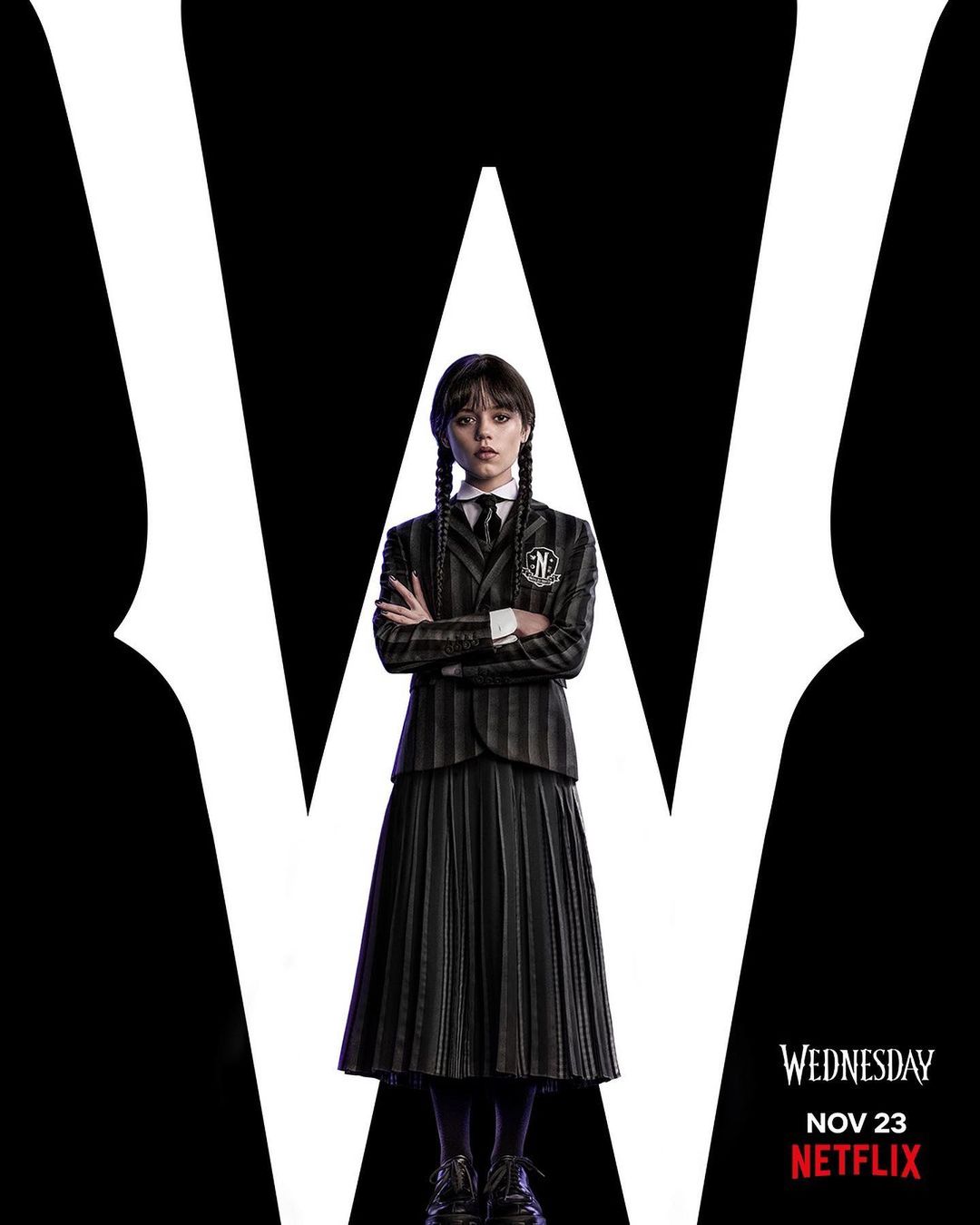 Wednesday Addams Jenna Ortega Netflix Series Poster 4K, 43% OFF