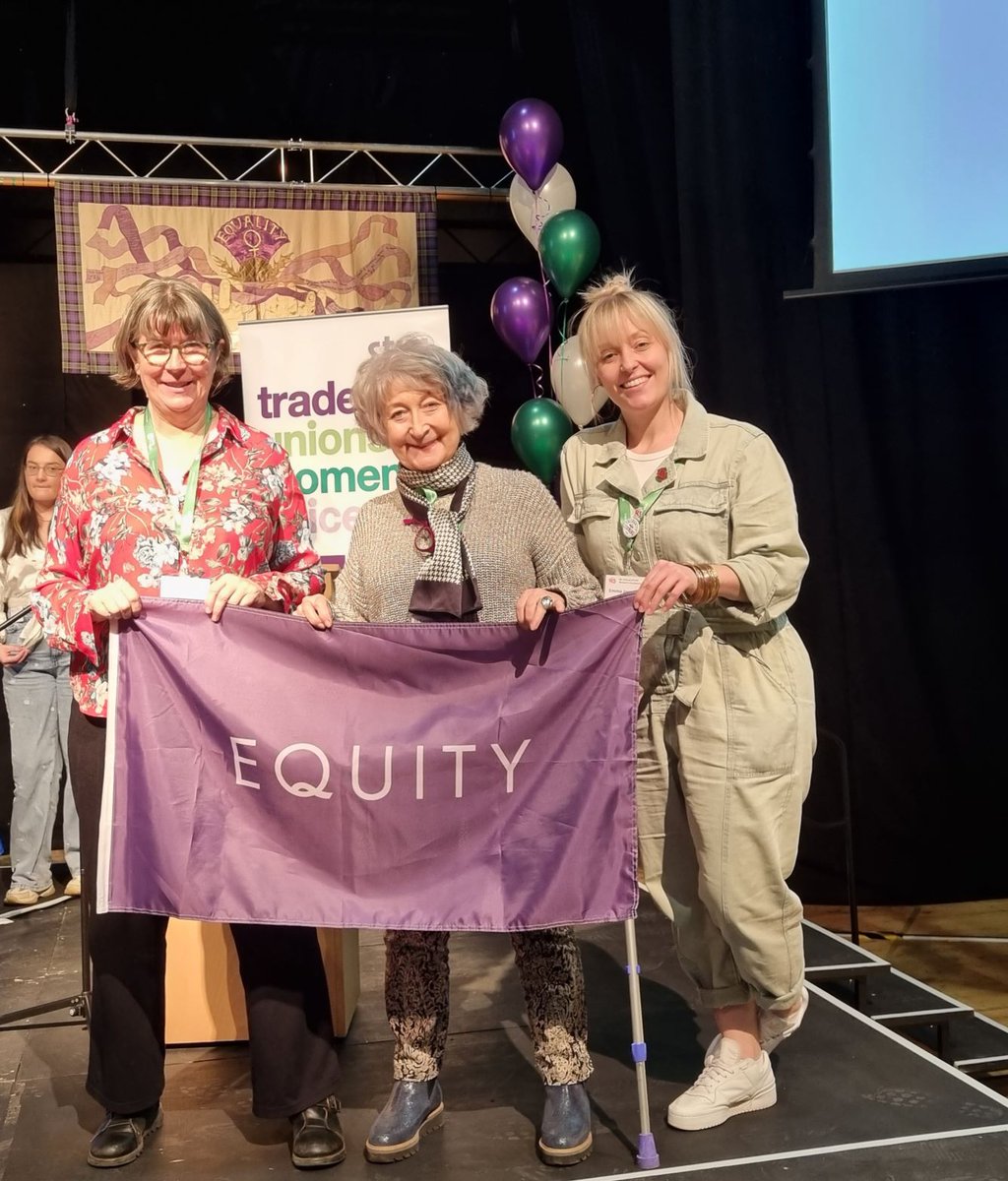 We're at #STUCWomen22 today - speaking on 'Tackling the Freelance Gender Pay Gap'.

The motion was seconded by <a href="/WeAreTheMU/">Musicians' Union</a> &amp; <a href="/bectu/">Bectu</a>  and successfully carried. 

<a href="/CarruthersLizz/">Liz Carruthers</a>
<a href="/JoCameronBrown/">Jo Cameron-Brown</a>
<a href="/STUCwomen/">STUC Women's Cttee</a>