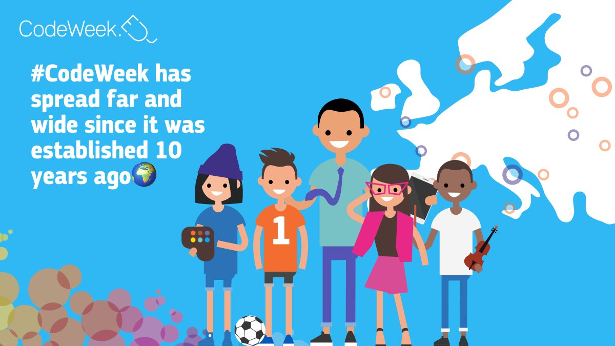 CodeWeekEU's tweet image. #CodeWeek has spread far and wide since it was established 10 years ago🌍
Check out our world map which shows exactly where our Code Week activities took place this year and pin your activity if you have not done so already 📍
👇
codeweek.eu/events #CodeWeek10 #STEM