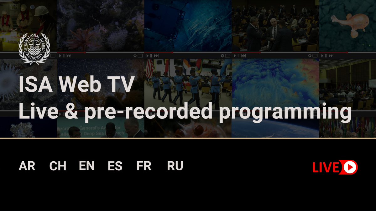 ISBAHQ's tweet image. Part III of #ISBA27 kicks off today with in person meetings in Kingston, Jamaica to discuss the #MiningCode, the operationalization of the Enterprise &amp;amp; the Economic Planning Commission and other matters.

Follow the discussions using the ISA Web TV: bit.ly/ISA-Web-TV