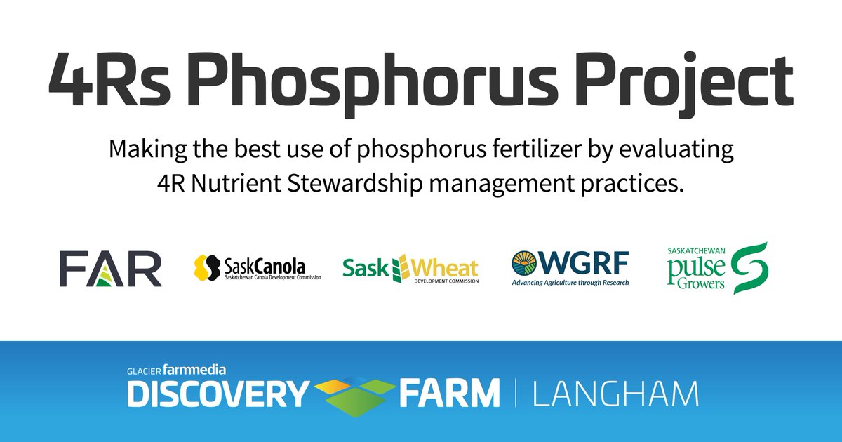 (1/2) The 4Rs Phosphorus Project is investigating how management practices that encompass the 4R nutrient stewardship influence agronomic productivity and the environmental fate of applied nutrients in snowmelt run-off water.