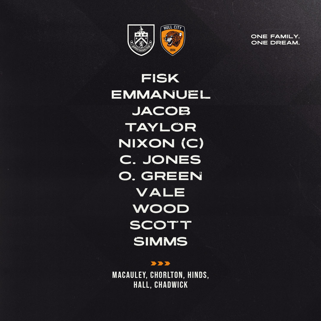🗞️ The Under-21s returned to winning ways with an emphatic 6-0 victory over Burnley in the #U21PDL! ⚽️ Finishes came from James Scott, Jim Simms, Harry Wood, Harvey Vale, Oliver Green and Billy Chadwick. 📝 See how the Under-21s lined-up below... 🐯 #hcafc #hcafcU21