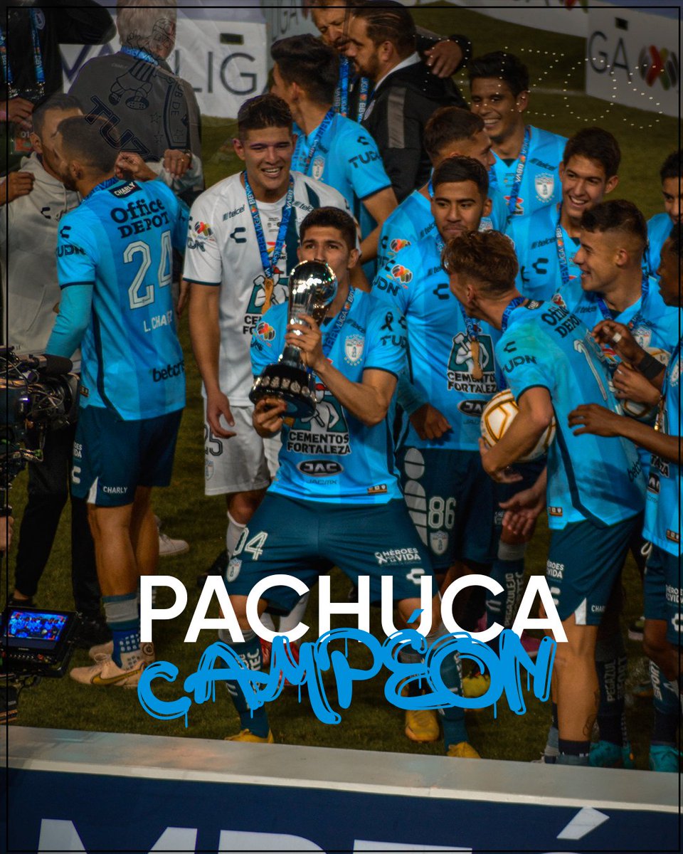 sgcmx's tweet photo. PACHUCA CAMPÉON | @Tuzos
¡EL CLUB DE FÚTBOL PACHUCA ES EL CAMPEÓN DEL APERTURA 2022! ⭐⭐⭐⭐⭐⭐⭐
#TeJuroQueTeAmo 🤍💙 #porlahis7oria #PachucaSomosTodos #LigaMX #apertura22 https://t.co/JFtIqohcjJ