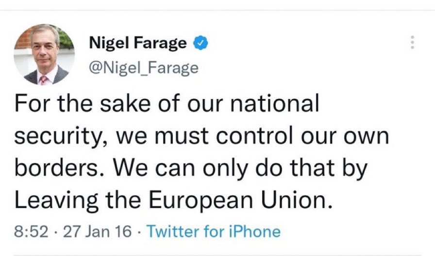 SydesJokes's tweet photo. How is this going @nigel_farage? https://t.co/159ro53o7b