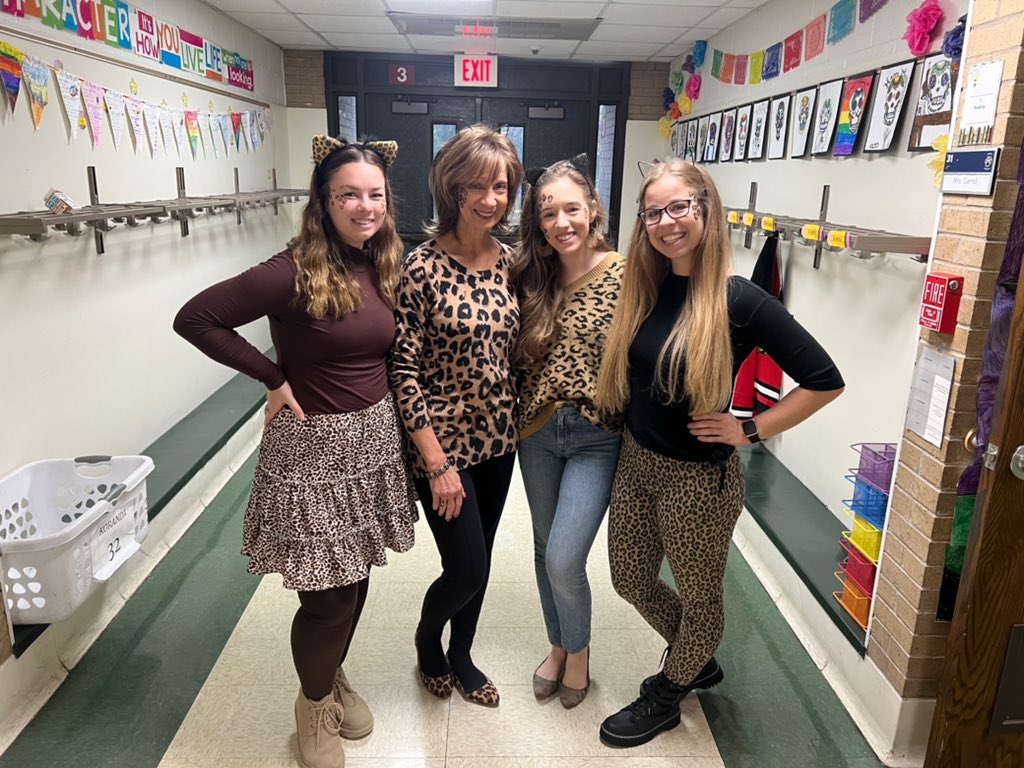 The cheetah girls are ready for Halloween! We put our own spin our our school theme of being animals! #room29 #engage142 @KerkstraCougars @MsMiller320 @MrsKoranda @MrsCarroll142