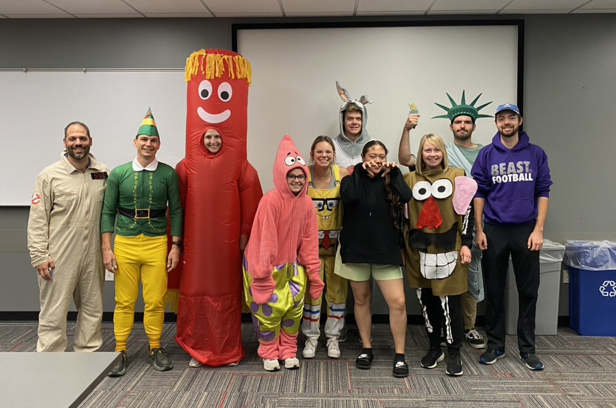 Happy Halloween! Some of our students and faculty showed up to class in costume! Feel free to share pictures if you are dressed in costume today!