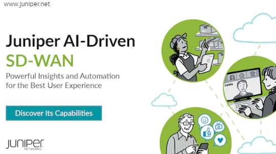 fmeweidat's tweet photo. Juniper SD-WAN, driven by Mist AI™, enables you to delight users with optimized network experiences. 
 https://t.co/jLUBpYuC30 https://t.co/4D2QS31b2l