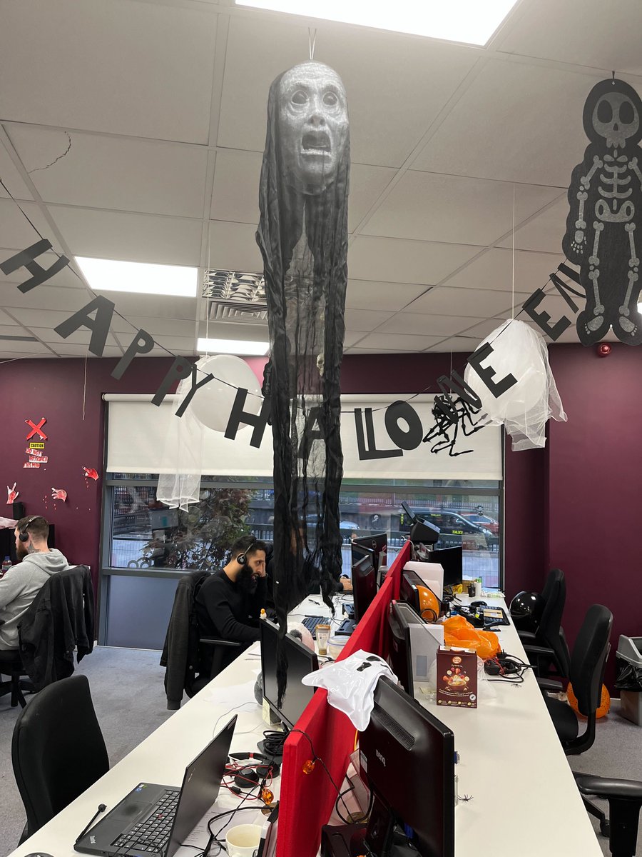 Happy #Halloween from our Manchester office. 

Our staff took part in a competition to see who could create the spookiest desks! 

#happyhalloween
