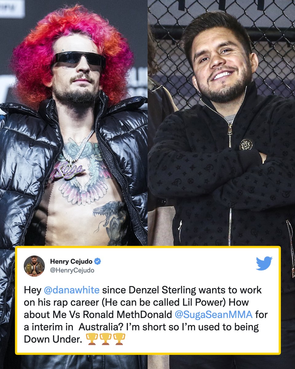 Henry Cejudo has shifted his focus to "Ronald MethDonald" 😬