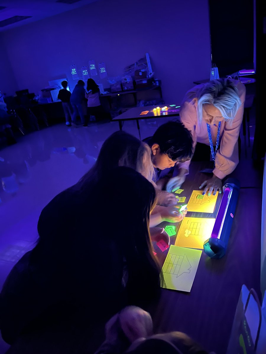 Black light math review! Math or treat!!! #uKnighted #TogetherWeGrow # KnoxKnights #CCSDschools