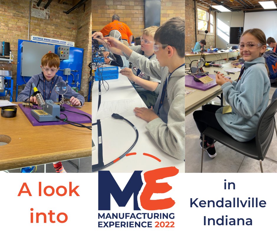 NEINworks's tweet photo. Nearly two dozen middle schoolers participated on 10/29 in ME2022, designed to give young people a hands-on opportunity to explore facets of manufacturing. It was a collaboration of NEINworks, @NobleCountyEDC @Freedom_Academy @IMPACTinst iSMART Lab and the Don Wood Foundation. https://t.co/btUKrQ8B1x