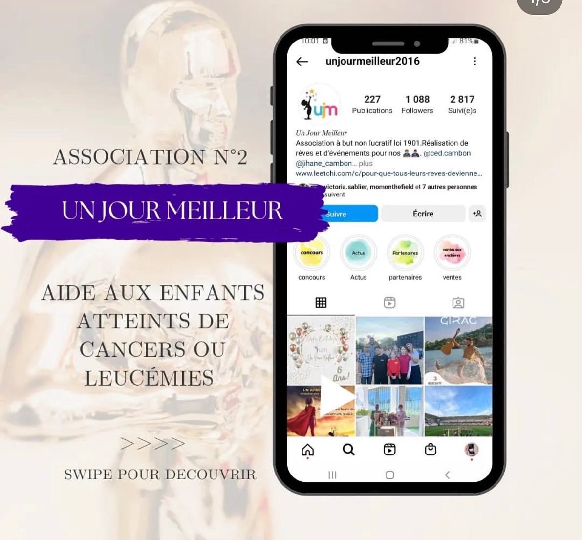 Les amis nous avons l’honneur d’être parmi les lauréats des oscars organisés par @wunite20 cette année 🥰🤩 Alors on a besoin de votre aide à tous faites nous exploser les compteurs 💪🏼🤞Pour ça on vous donne rendez-vous sur l’instagram @wunite20 pour voter, faites nous rêver 😘🥳