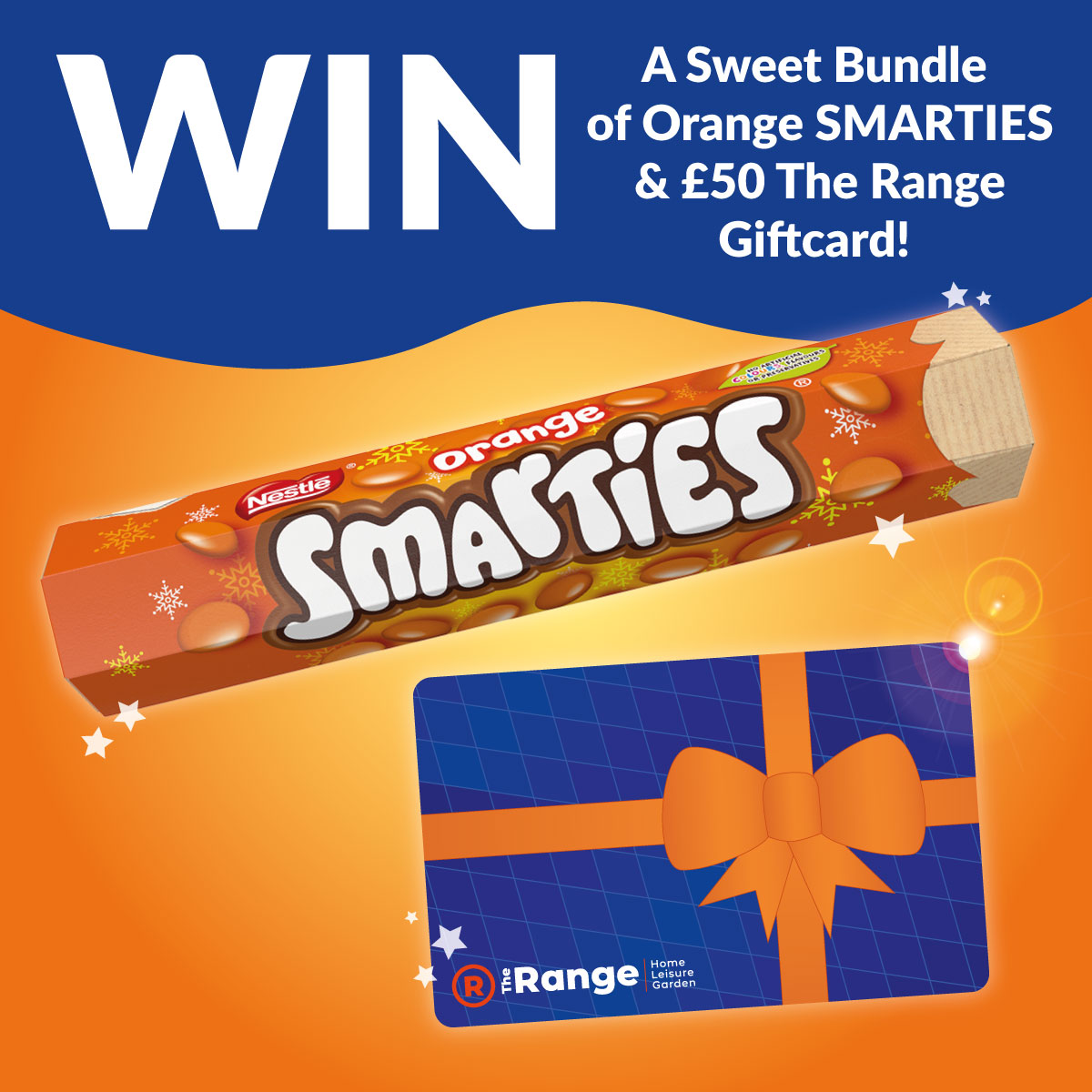Well then, here's a sweet treat for you! 🍬

#WIN a super sweet bundle of Giant Orange SMARTIES Tubes AND A £50 The Range Giftcard!
1. Like this
2. Retweet
3. Follow us &amp; <a href="/SmartiesUKI/">SmartiesUKI</a> 

Good Luck! 🤞 Winner chosen at random. Ends 08/11/2022. Open to UK residents. T&amp;Cs apply.