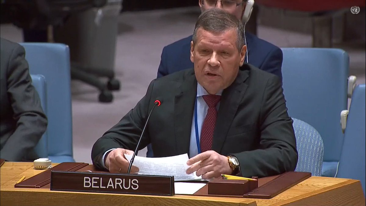 🇧🇾Permanent Represent. to UN #Rybakov addressed @UN Security Council: ⚡️@icao Working Group acknowledged that there was no escort,interception or forced landing of @Ryanair aircraft by a military aircraft in🇧🇾airspace @ryanair pilot personally made the decision to land in Minsk