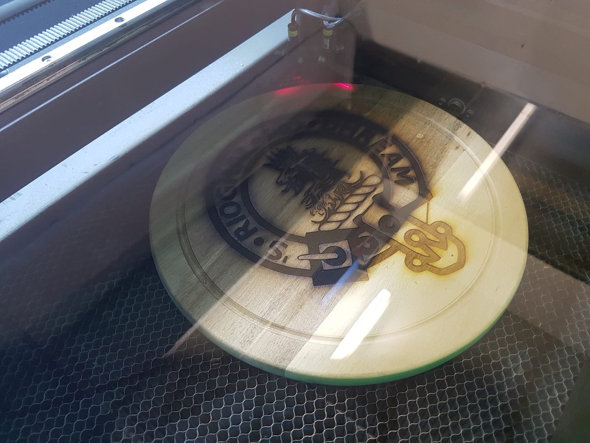 signsofperth's tweet image. A commission to produce this board with the Clan Gregor family Crest. Set out in our design software and laser engraved. “Royal is our Race” signs-and-designs.co.uk