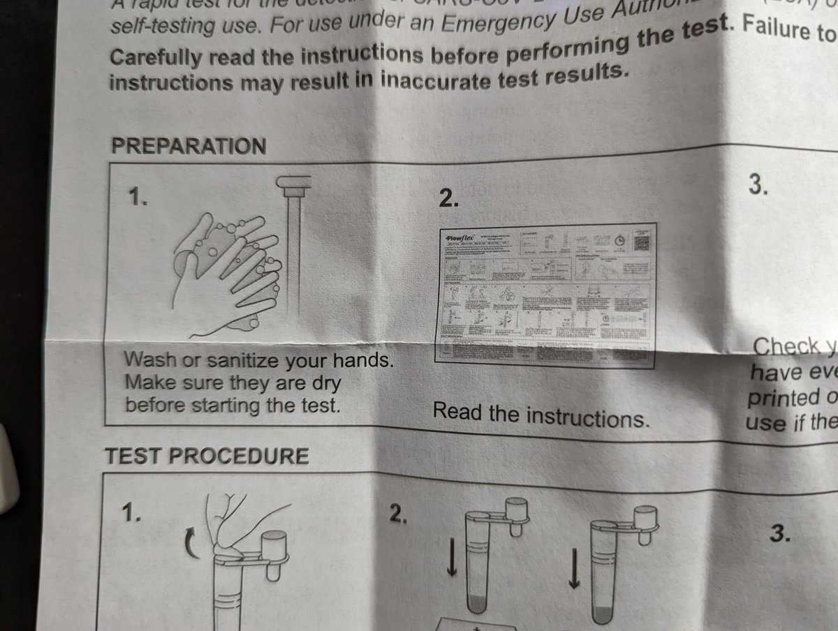 Reading the instructions for taking a newer COVID test.  Step 2 is to read the instructions.

RuntimeError: maximum recursion depth exceeded.