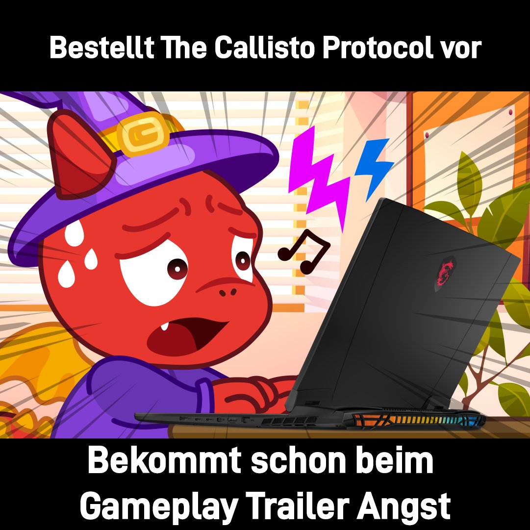msigaming_de's tweet photo. Bekommen wir ein F in den Kommentaren?
Auf welche schrecklichen Gaming-Momente könntest du auch gerne verzichten? 🤔🎃
#msi #msigaming #msinotebook #halloween #modernwarfare2 #thecallistoprotocol https://t.co/7vG2I3jLXG