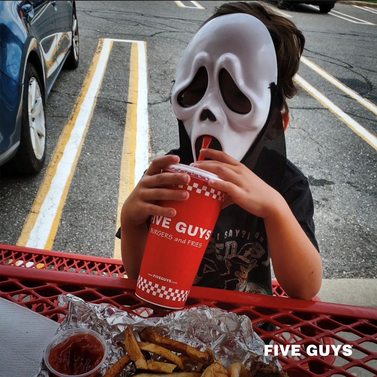 All treats when you're at Five Guys! Happy Halloween!