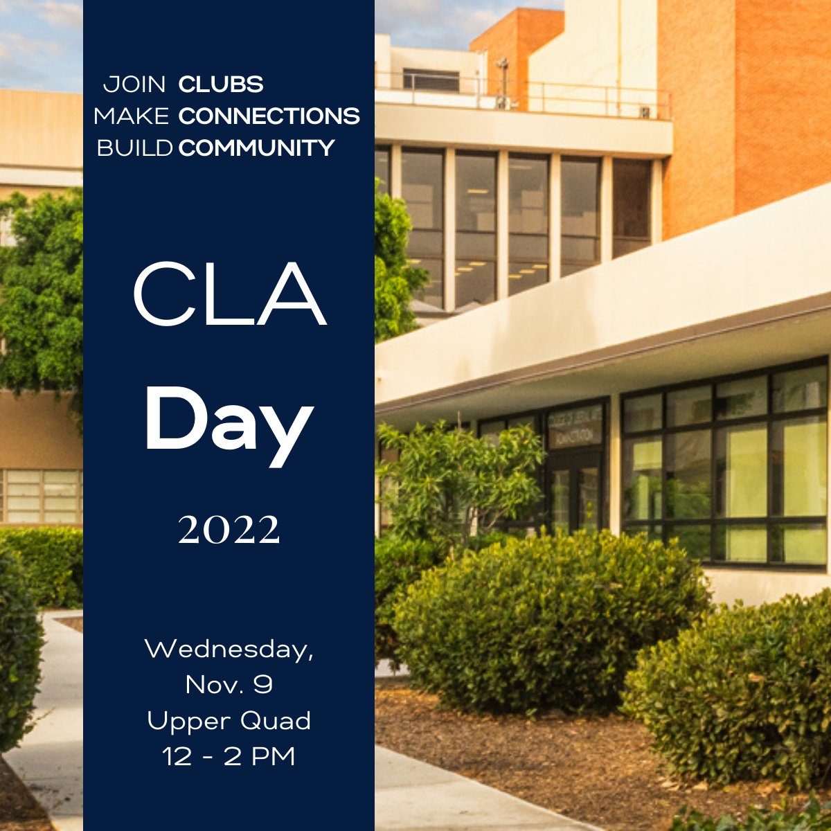 csulbcla's tweet photo. Stay tuned to learn about the clubs attending CLA Day! ๐ฅณ
#csulb_cla #CLADay2022 #GOCLA https://t.co/rILabRAD1a