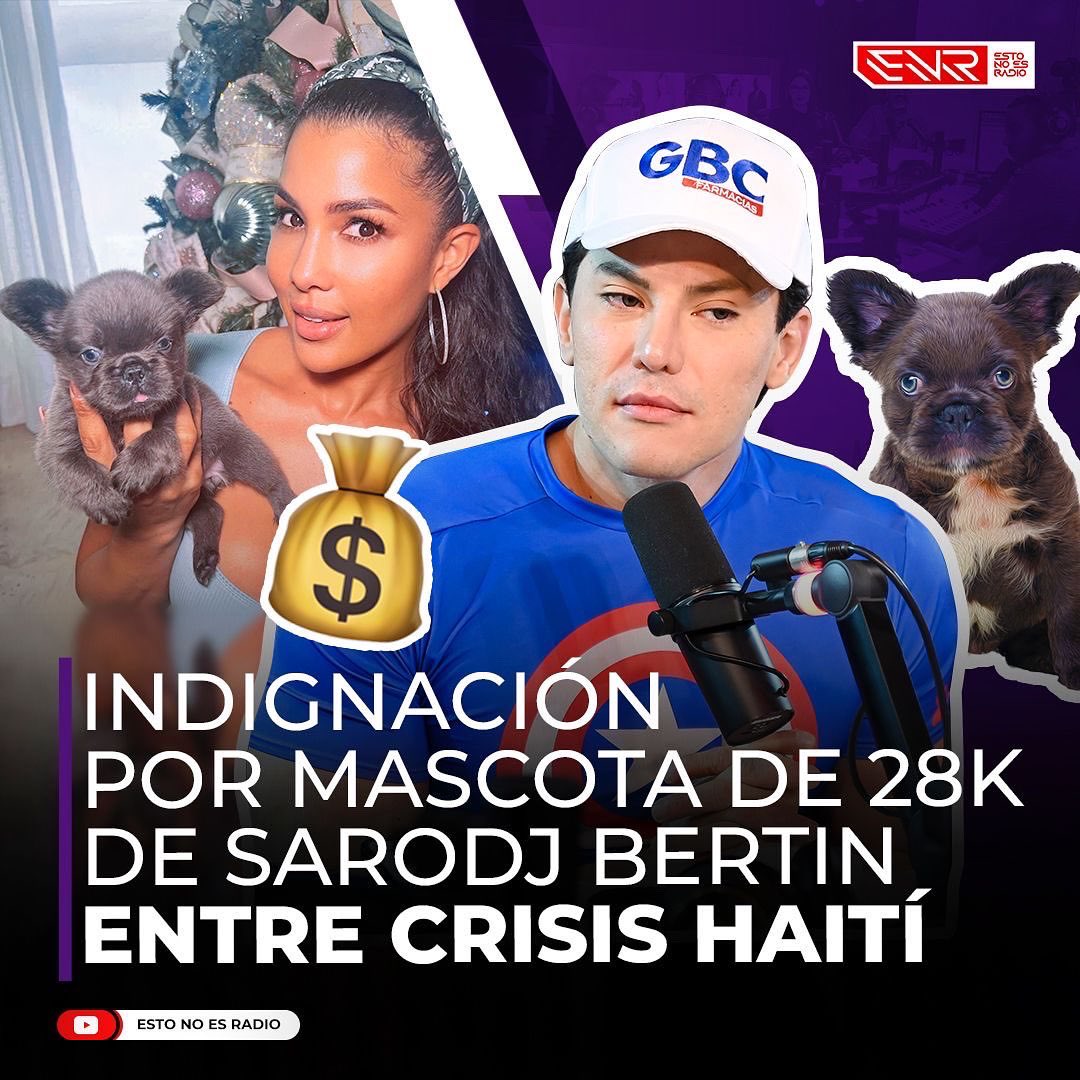 Sarodj Bertin objeto de críticas por comprar una mascota costosa mientras el pueblo haitiano se muere de hambre. ¿Quién tiene la razón? youtu.be/Iq14R9MuZeA #EstoNoEsRadio