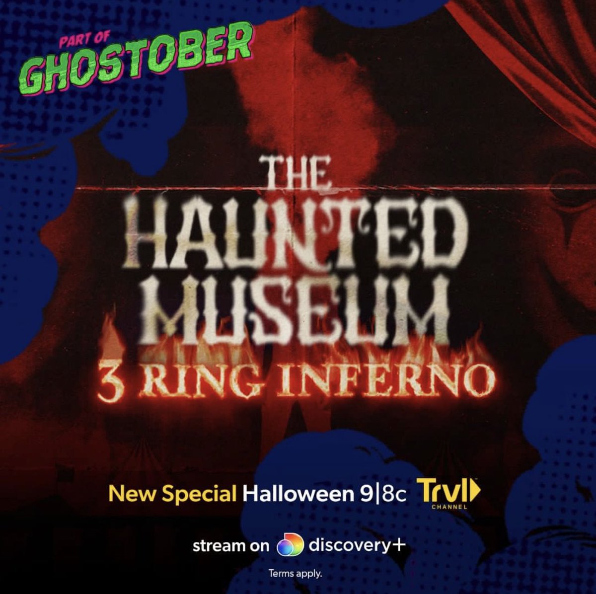 Zak_Bagans's tweet photo. 🚨My Suggestion🚨 on how to watch 3 RING INFERNO #TheHauntedMuseum 9/8c @travelchannel stream @discoveryplus 

🎪Make sure all lights in ur house are ALL turned off

🎪TV Volume as high as ur neighbors would allow

🎪Cotton candy and stale popcorn. https://t.co/eRJPN1ev6p