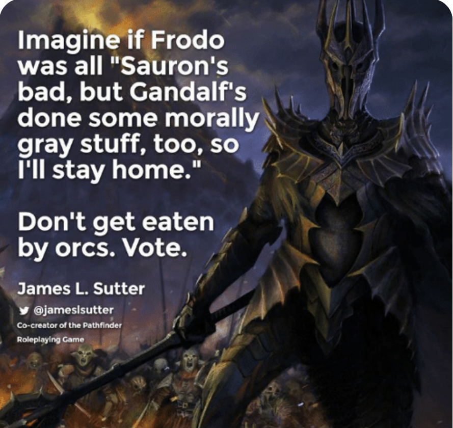 Robins4Rdale's tweet photo. Happy Halloween - and an important message, too. https://t.co/iBih9Eq1dF