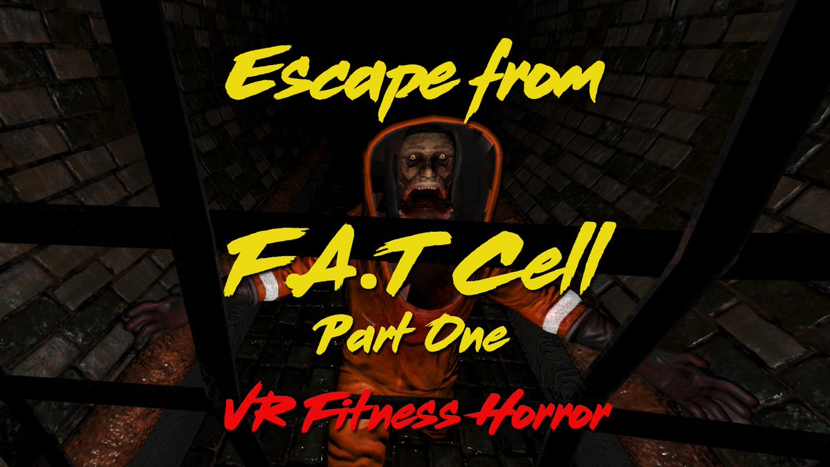 #Halloween, the right day for releasing: 
Escape from F.A.T Cell 
This #vrfitness #horror is a terrifying #workout that will pound your heart. You’re in a cage, moving through the canal system while fearing what might be waiting for you!
towermax.fitness/escape-from-fa…

#MetaQuest2