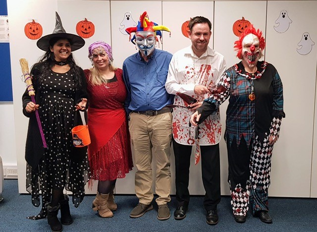 Fancy dress participants for Halloween today!