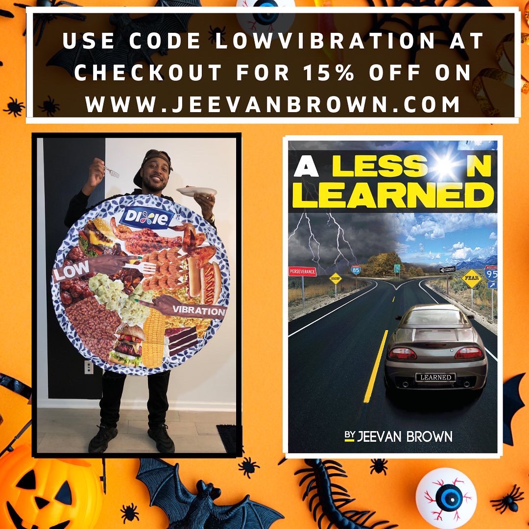 Hey y’all, check out my book A Lesson Learned which is based on 16 true college stories. A great graduation gift & is a required read at a plethora of colleges. Get 15%  off with code “lowvibration” on jeevanbrown.com/store/a-lesson… also on
Amazon - tinyurl.com/ybq5fykz