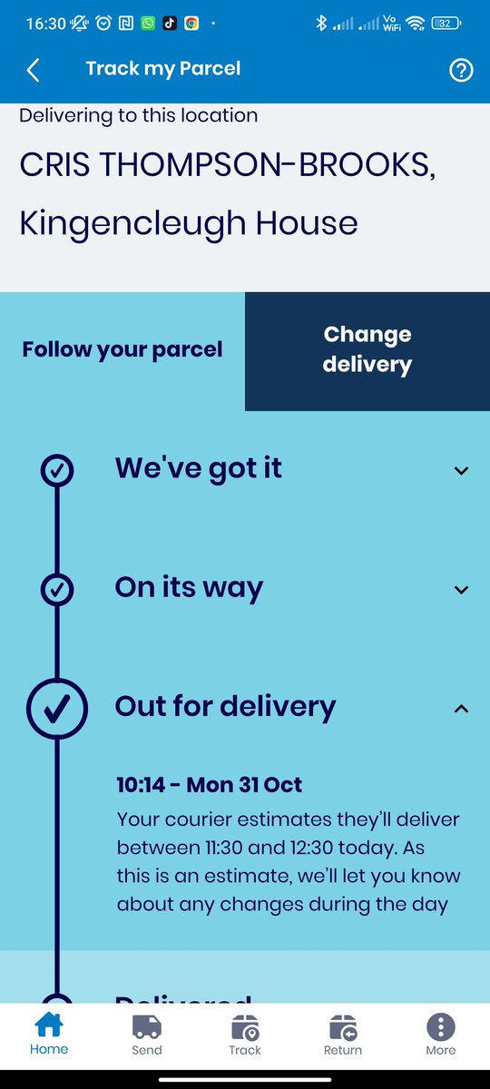 IAMBASSMAN6's tweet photo. #evri it's now 4.30pm.  where is my item. 

Considering this was suppose to arrive on Friday not long after you received it. 

Next day delivery with you guys is more like next month delivery. 
#terribleservice #evriarecrap https://t.co/M0r383IqgO