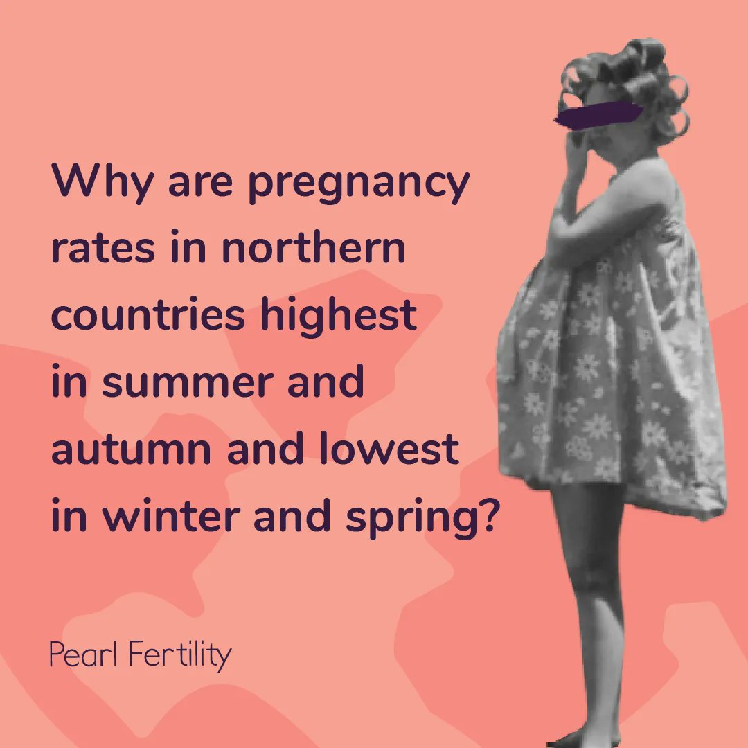 🌞Our bodies can make vitamin D after exposure to sunlight  
⛄️ In winter and spring we're exposed to less hours of sun and have the lowest levels of vitamin D. 
🤓Vitamin D influences endometrial and oocyte development, stimulates the production of key hormones to concieve.