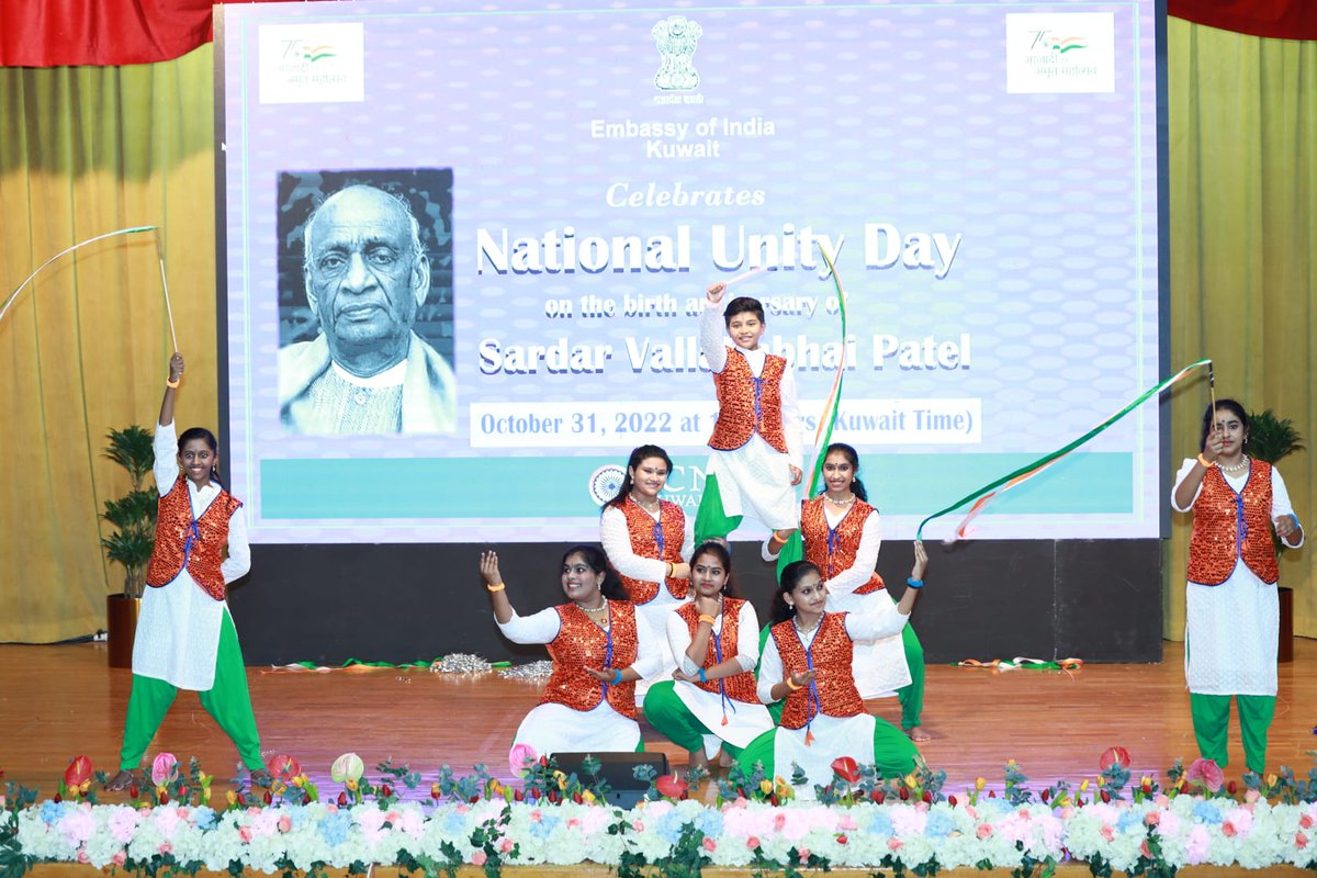 indembkwt's tweet image. Embassy of India Kuwait team marked the #NationalUnityDay2022 with the culmination of week-long celebration of #NationalUnityDay activities in Kuwait.
