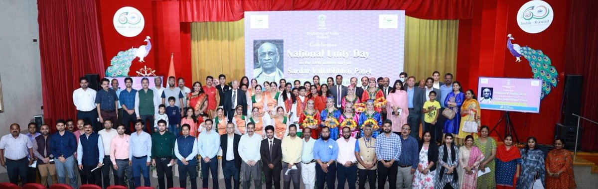 indembkwt's tweet image. Embassy of India Kuwait team marked the #NationalUnityDay2022 with the culmination of week-long celebration of #NationalUnityDay activities in Kuwait.