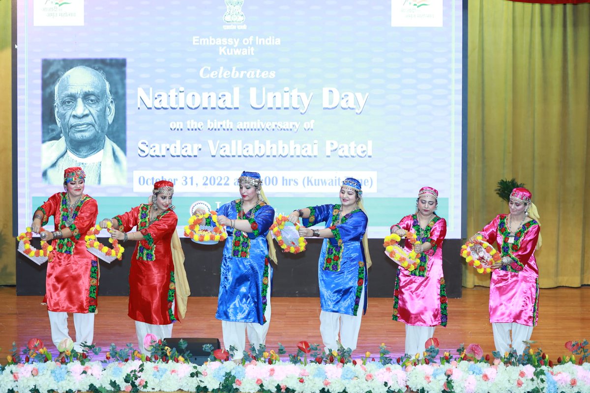 indembkwt's tweet image. Embassy of India Kuwait team marked the #NationalUnityDay2022 with the culmination of week-long celebration of #NationalUnityDay activities in Kuwait.